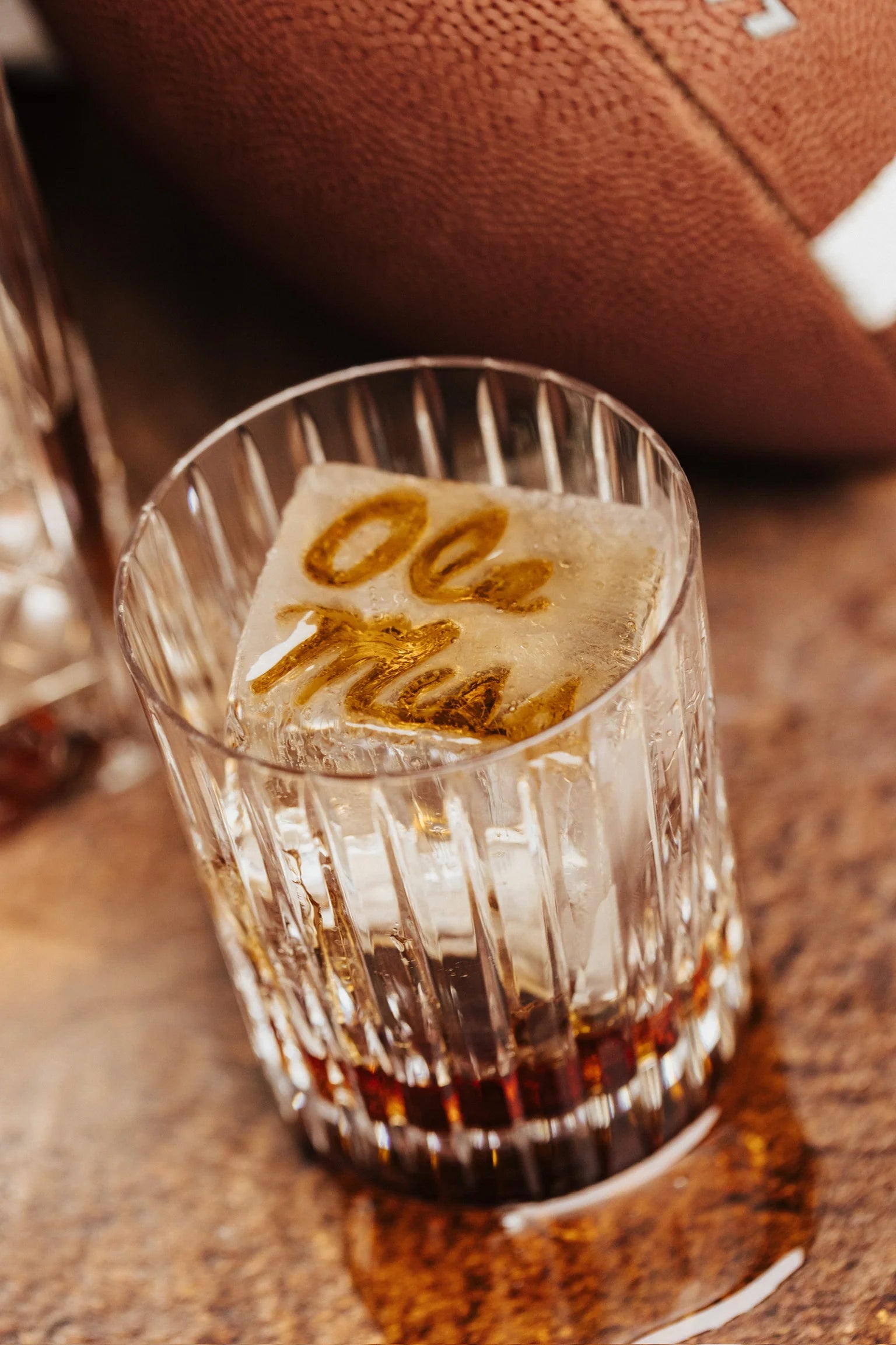 Large Ole Miss - Script Ice Mold