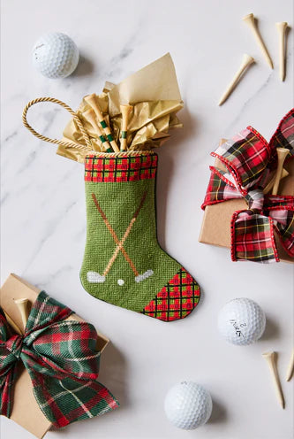 Bauble Stockings - Tee Time Tidings (Golf Clubs)