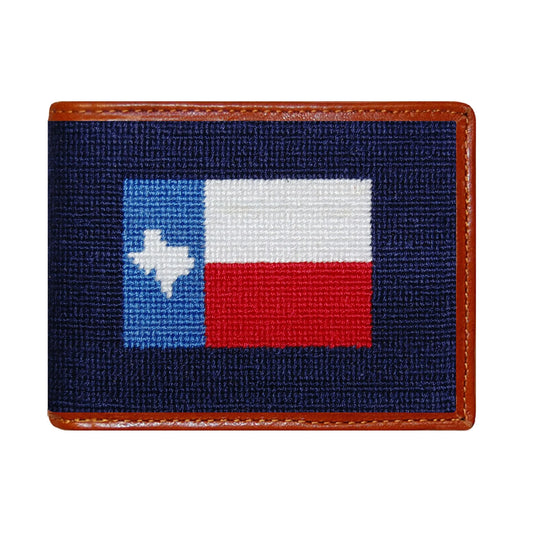 Texas Flag Needlepoint Bi-Fold Wallet - Spinout