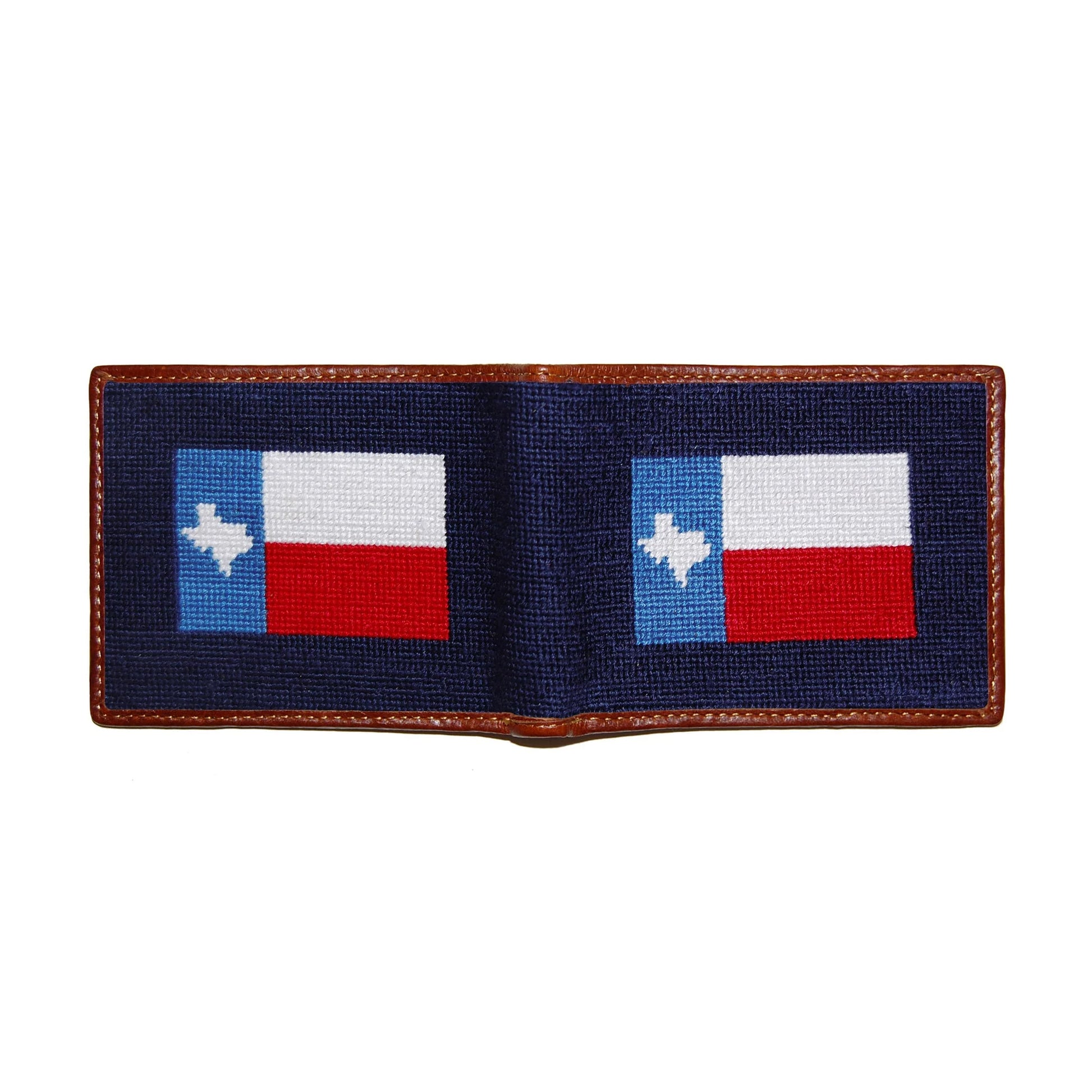 Texas Flag Needlepoint Bi-Fold Wallet - Spinout