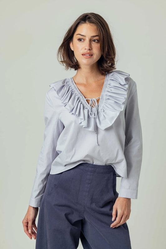 Thais Top - Titanium Stripe