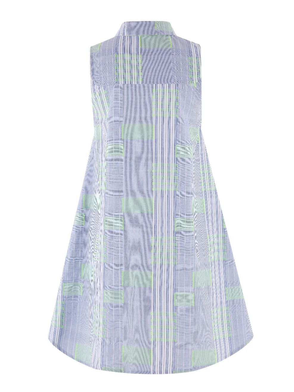 The Sleeveless Raya Dress - Fluorescent Block