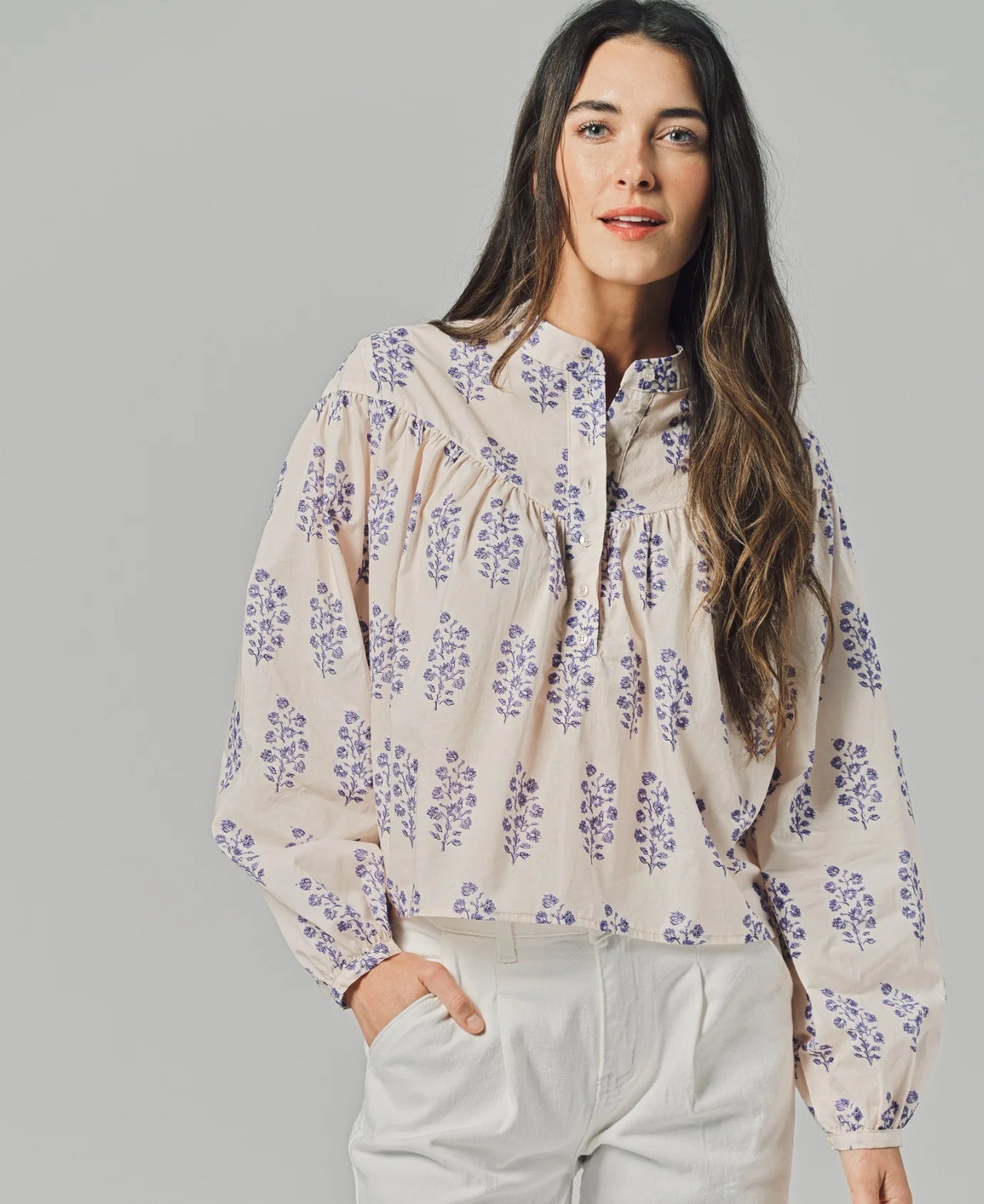 The Logan Shirt - Lilac Print