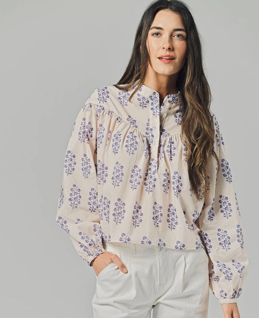 The Logan Shirt - Lilac Print
