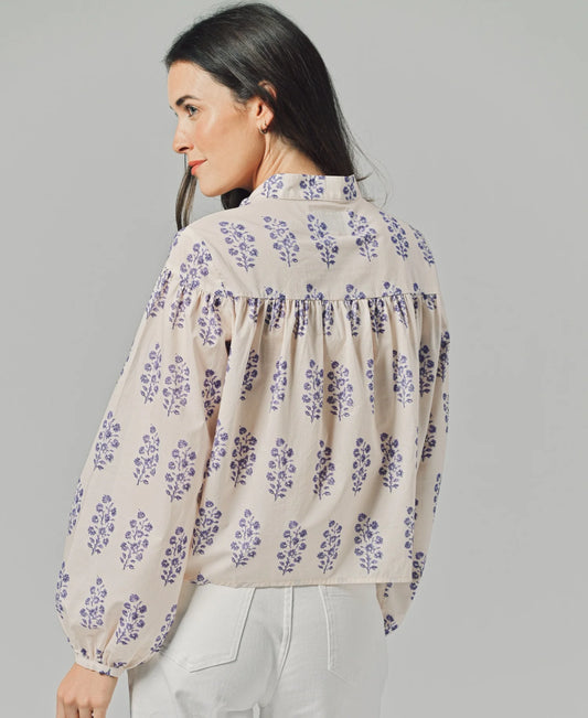 The Logan Shirt - Lilac Print