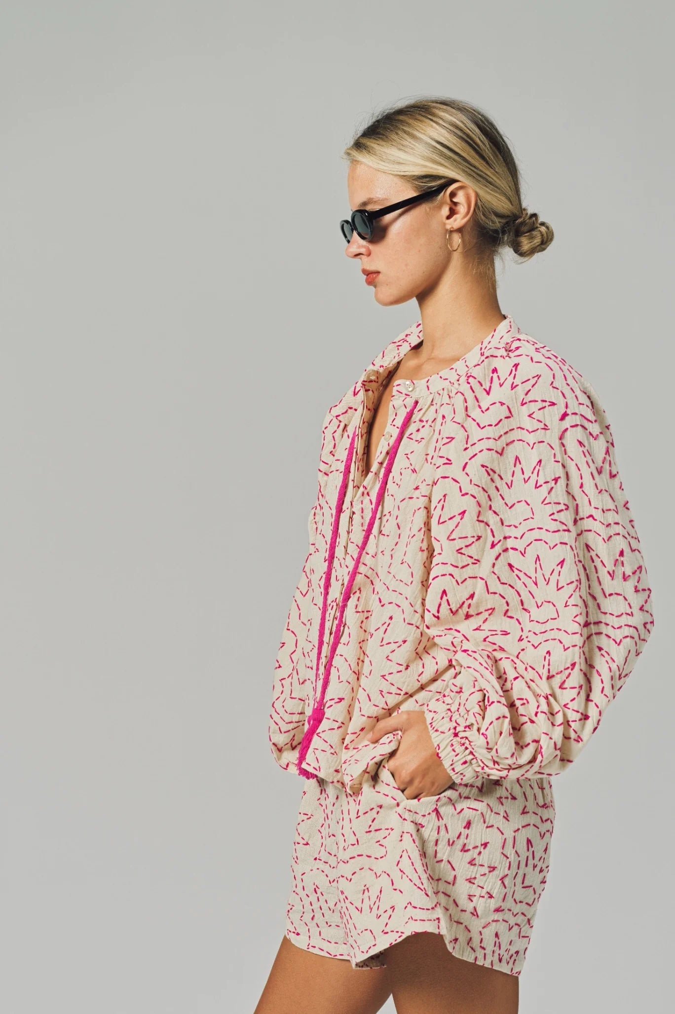The Hannah Short - Hot Pink Stitch
