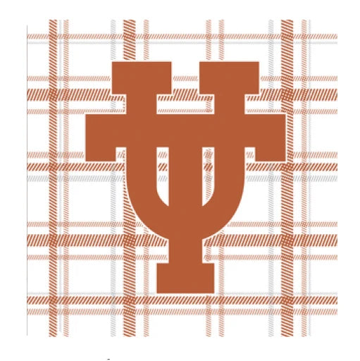 Plaid Full Color Napkins - University of Texas Vintage Logo
