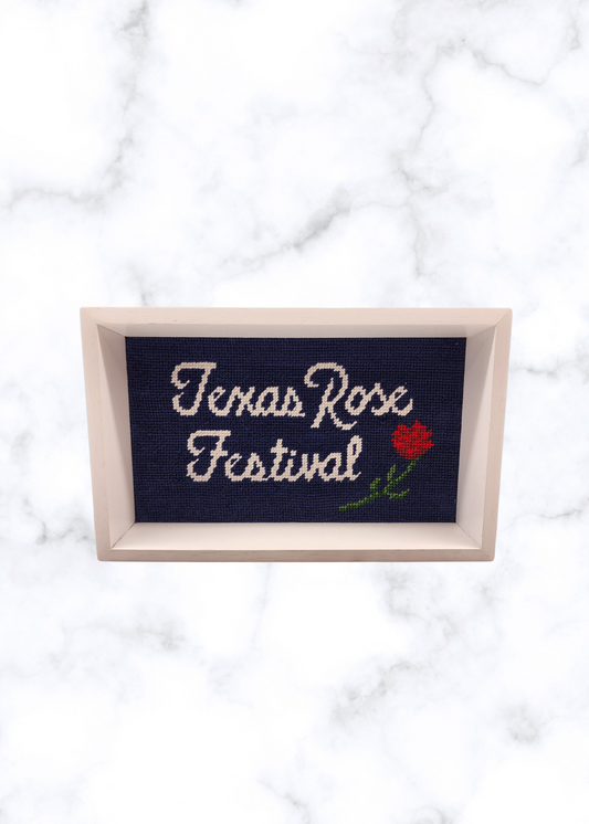 Monogrammed Valet Tray - Texas Rose Festival