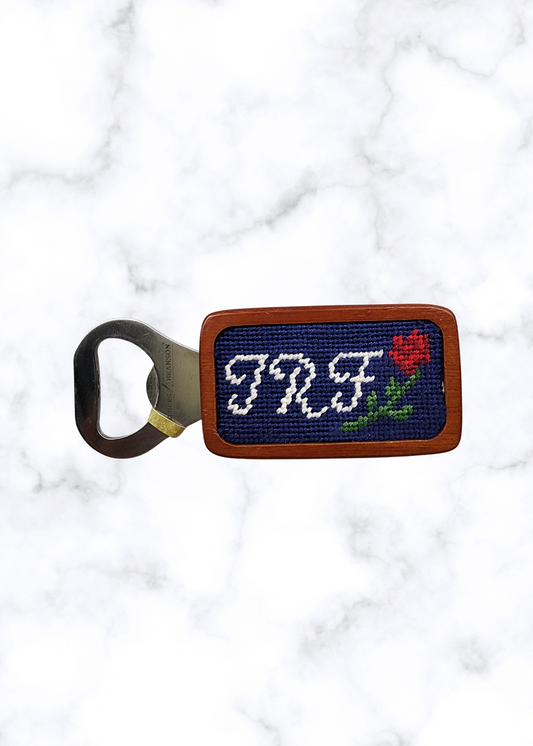 Texas Rose Festival Needlepoint Bottle Opener