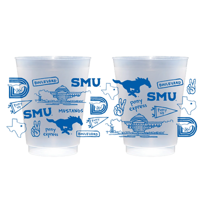 SMU Shatterproof Cups - Set of 8