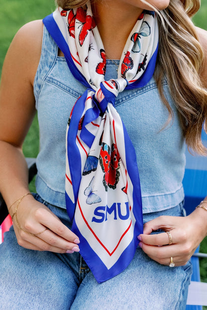 SMU Square Silk Scarf