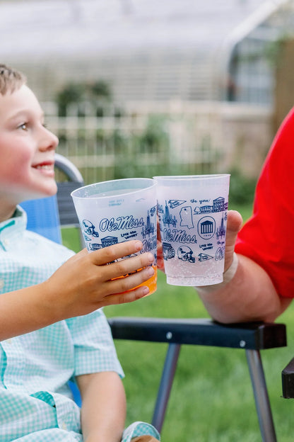 Ole Miss Shatterproof Cups - Set of 8
