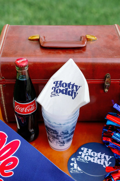 Ole Miss Cocktail Napkins - White