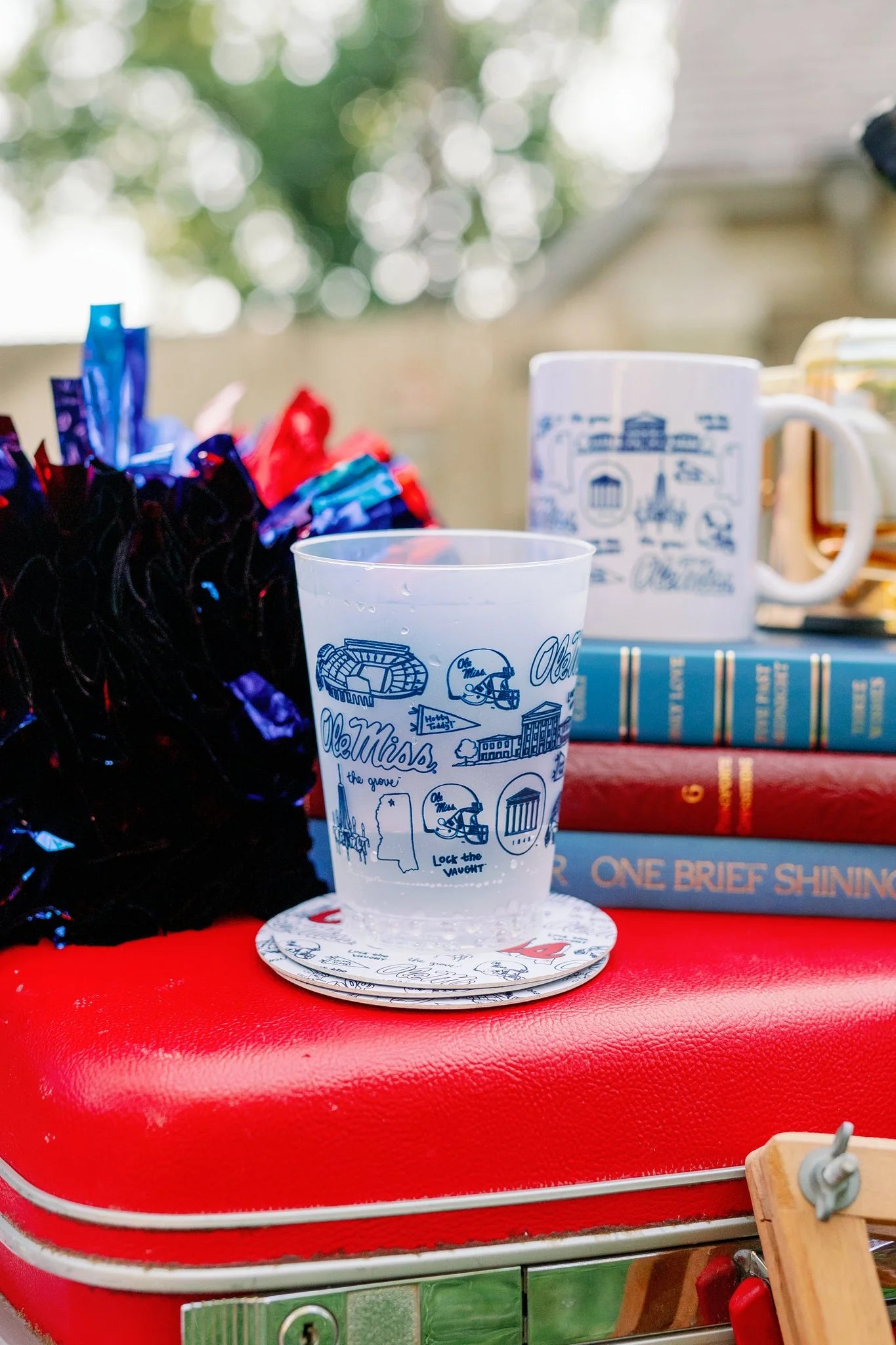 Ole Miss Shatterproof Cups - Set of 8
