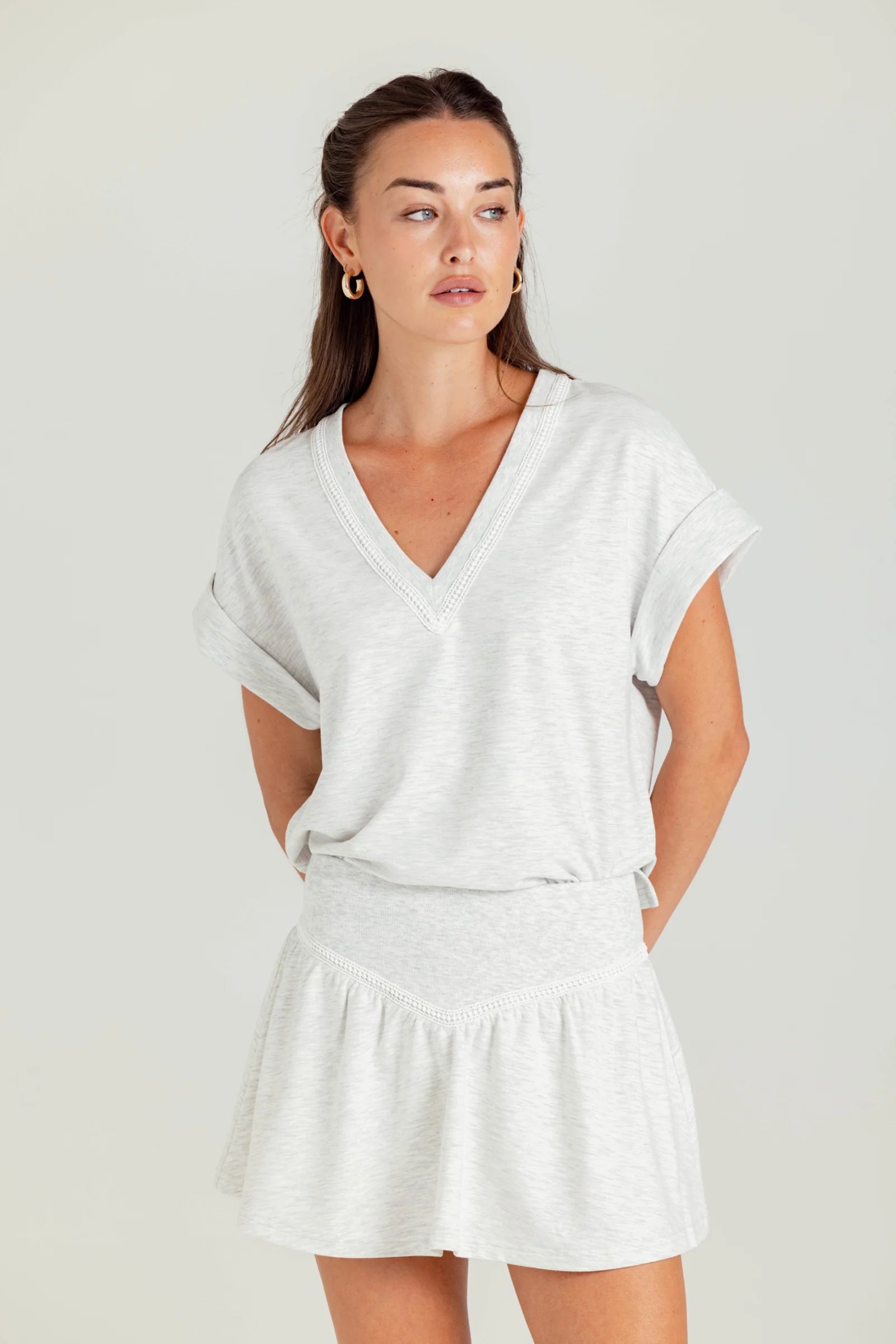 Armada Skirt - Light Heather Grey