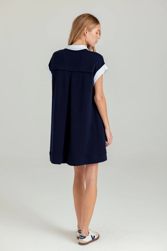 Elenor Dress - Navy