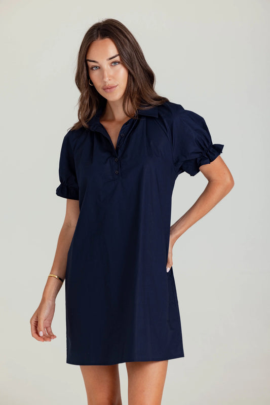 Crew Dress - Navy
