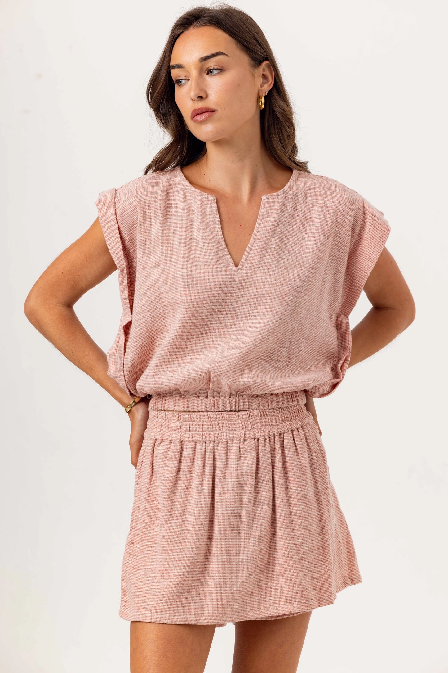 Weave Lake Skort - Soft Blush