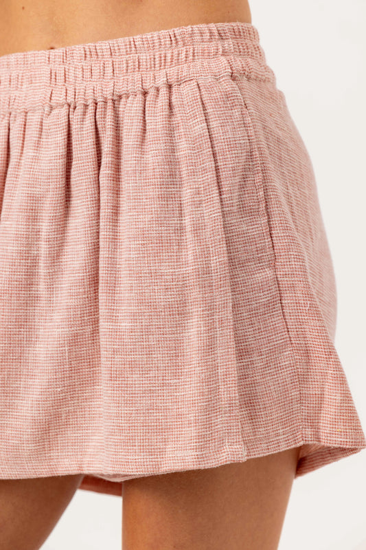 Weave Lake Skort - Soft Blush