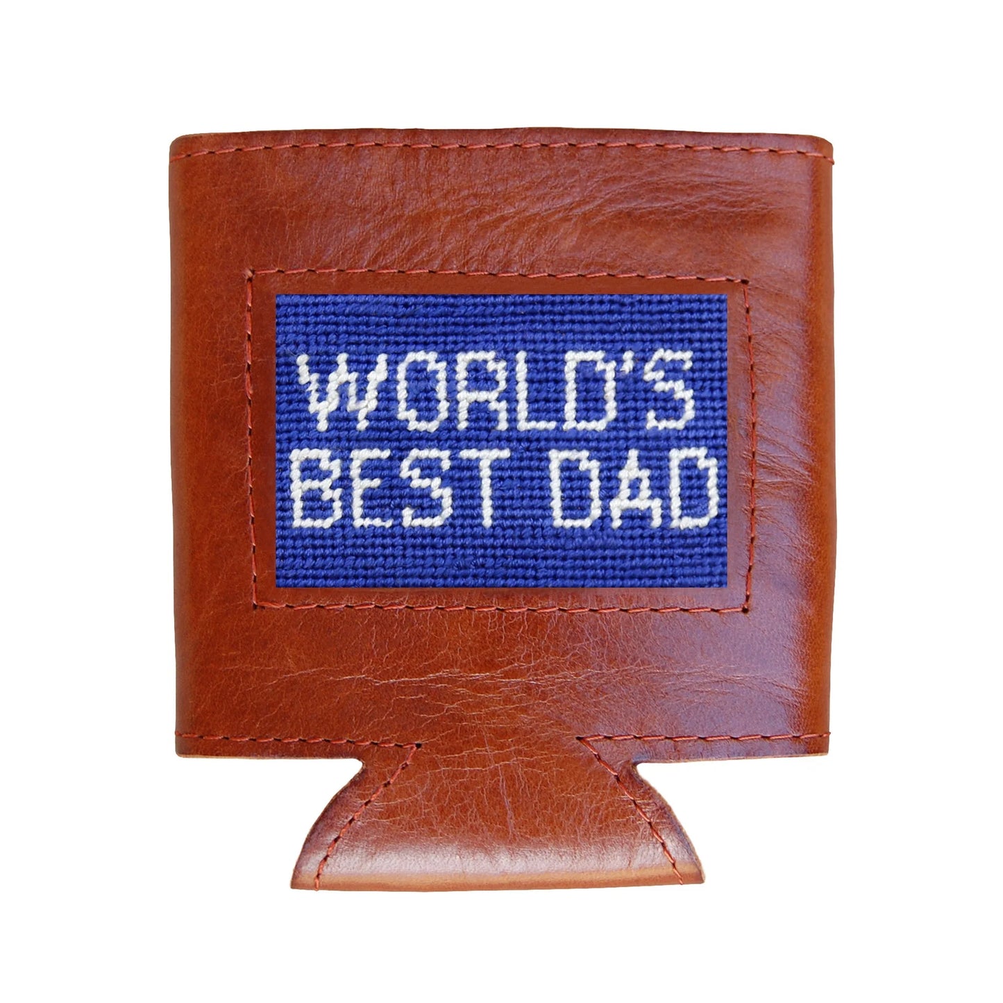 World's Best Dad Can Cooler (Royal)