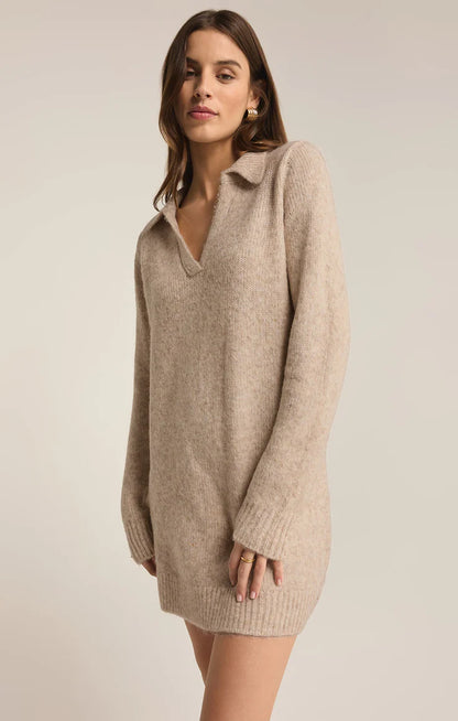 Z SUPPLY - Redford Sweater Dress Light - Oatmeal Heather