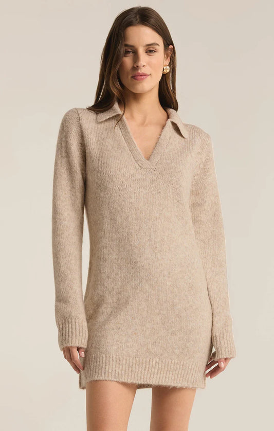 Z SUPPLY - Redford Sweater Dress Light - Oatmeal Heather