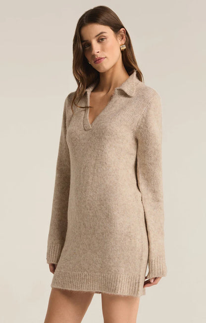 Z SUPPLY - Redford Sweater Dress Light - Oatmeal Heather