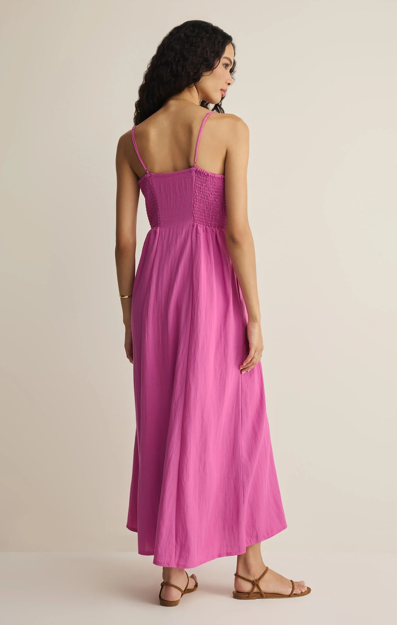 Angel Eyes Midi Dress - Berry Blush