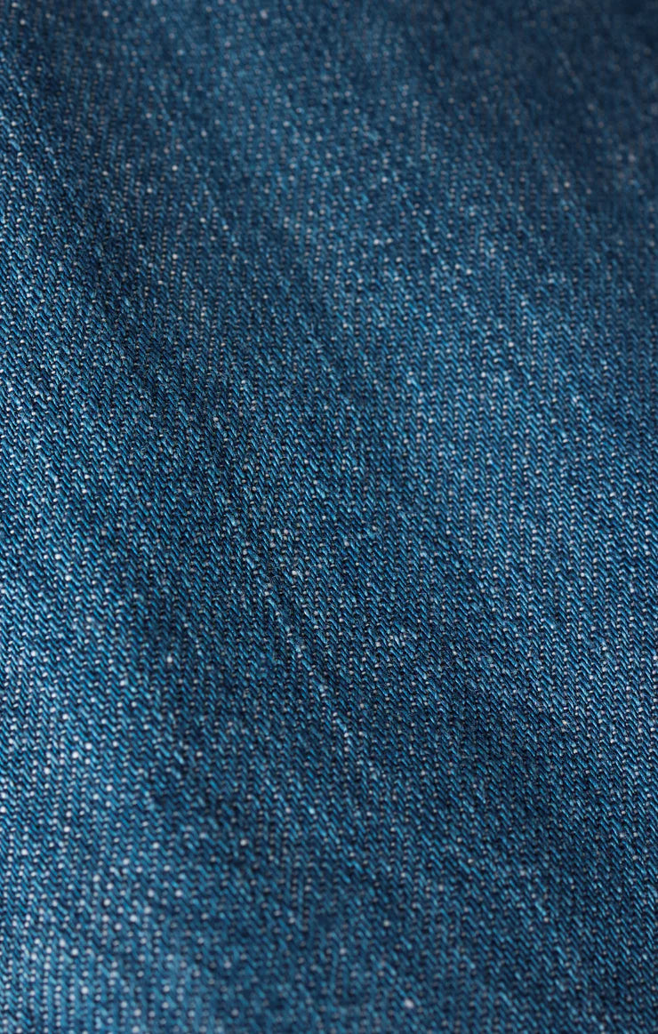 Angel Eyes Denim Mini Dress - Medium Indigo
