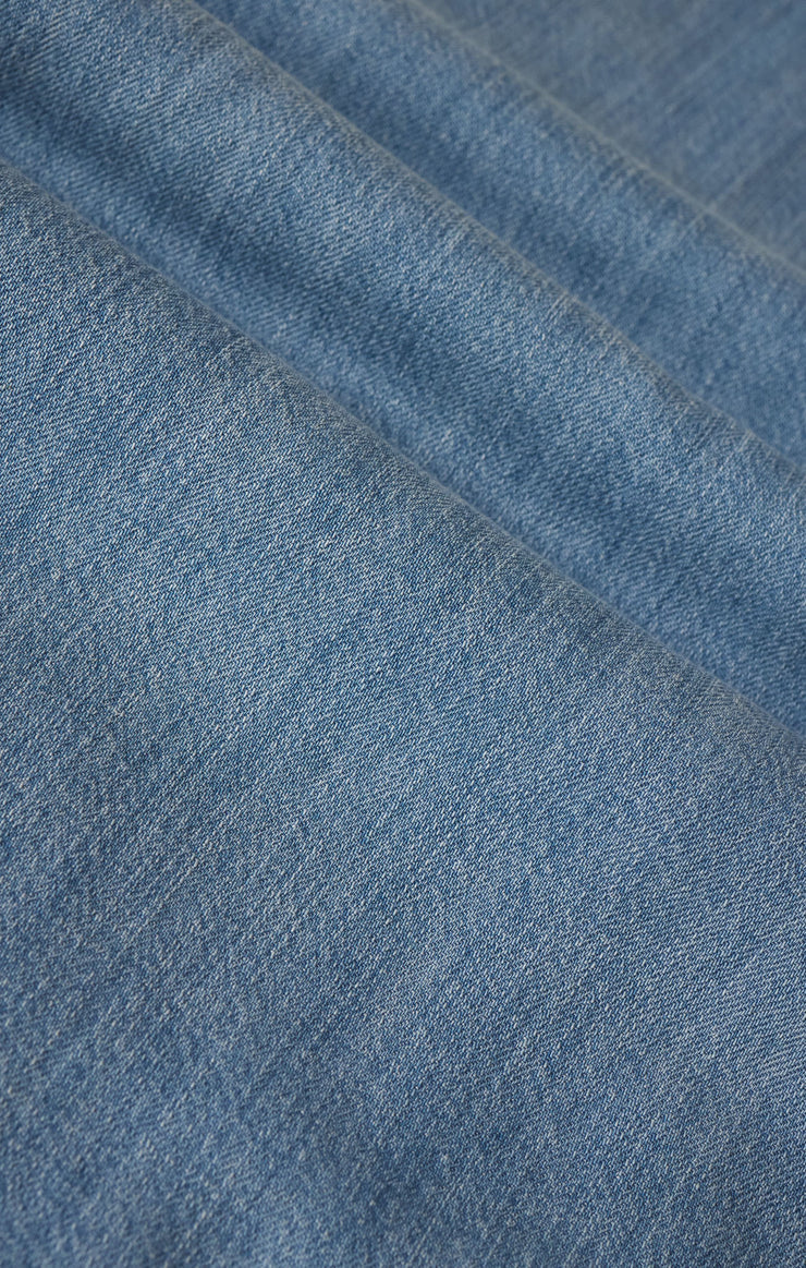 Napa Lightweight Denim Mini Dress - Shoreline