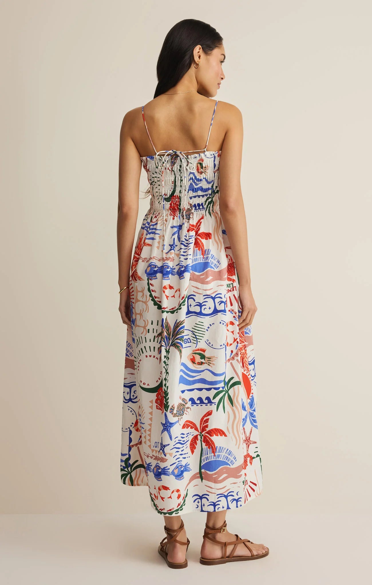 Cornelia Getaway Midi Dress - Multi