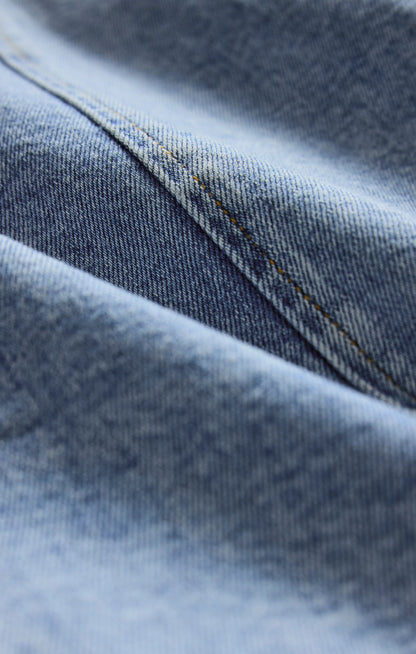 Jolie Denim Seamed Mini Dress - Avalon