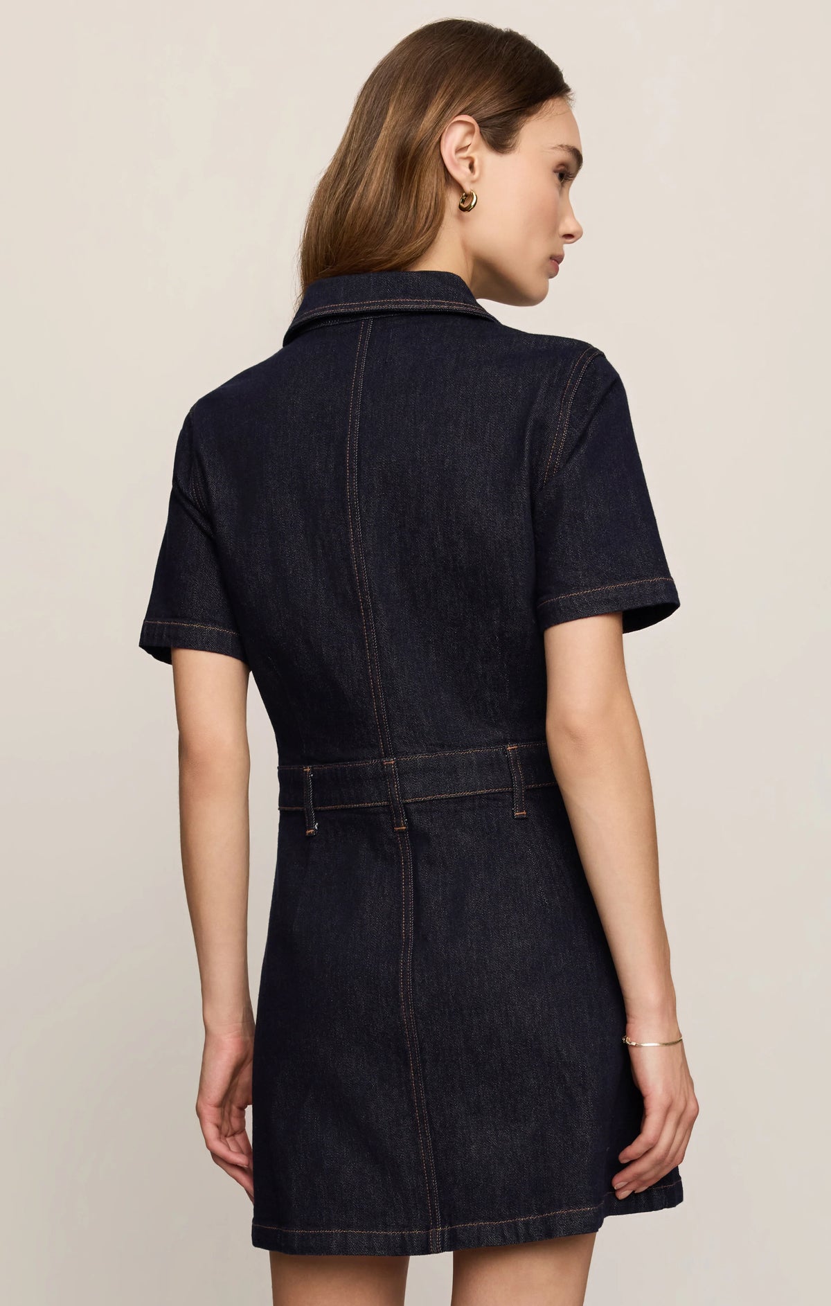 Crush Denim Mini Dress - Midnight Air