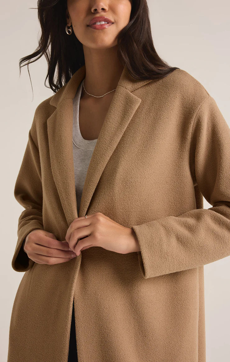 Z SUPPLY - Mason Knit Coat - Classic Camel