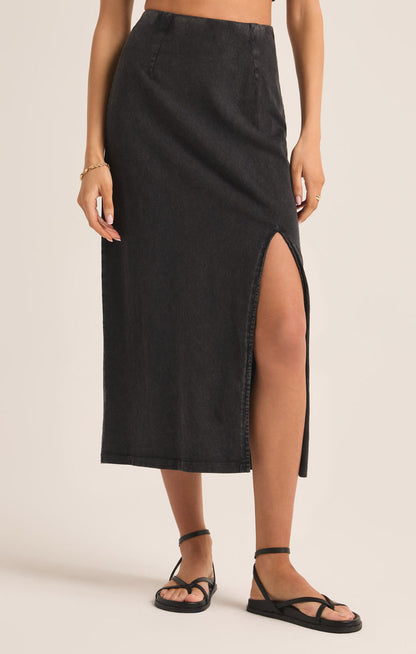 Z SUPPLY - Shilo Knit Skirt - Black