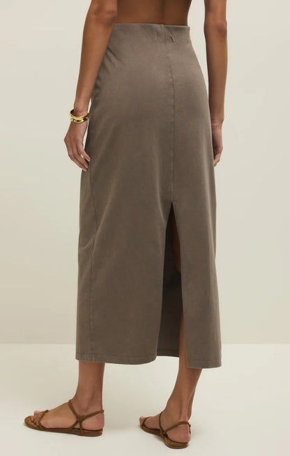 Gail Midi Skirt - Perfectly Taupe