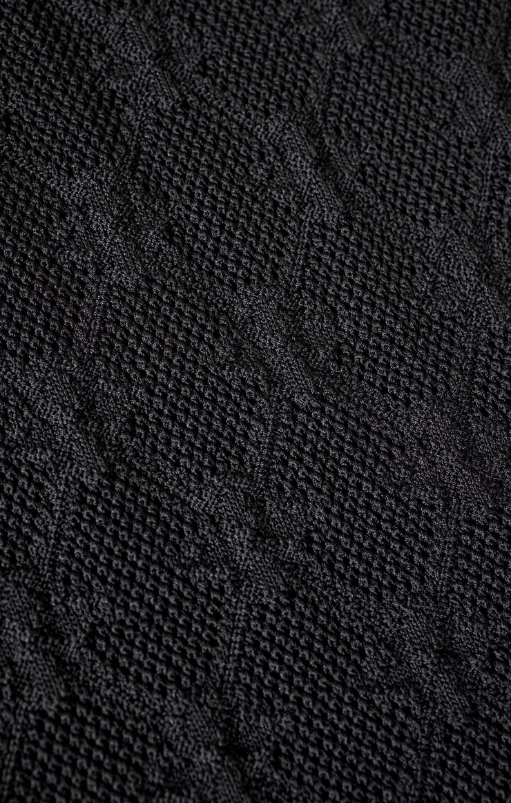 Ramona Jacquard Sweater Skirt - Black