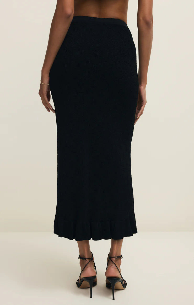 Ramona Jacquard Sweater Skirt - Black