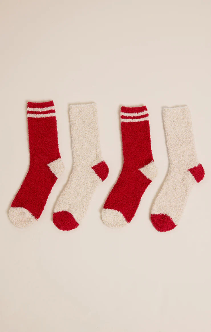 Z SUPPLY - Apres Sock 2-Pack - Haute Red