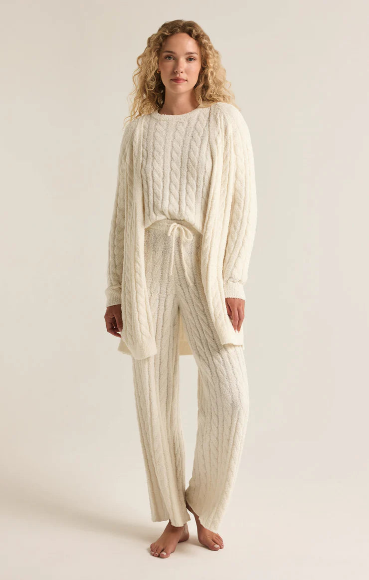 Z SUPPLY - Paige Cable Knit Pant - Sea Salt