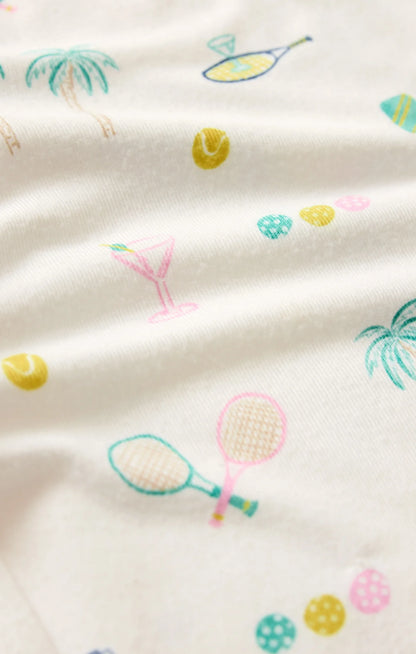 Court Sports PJ Short - White