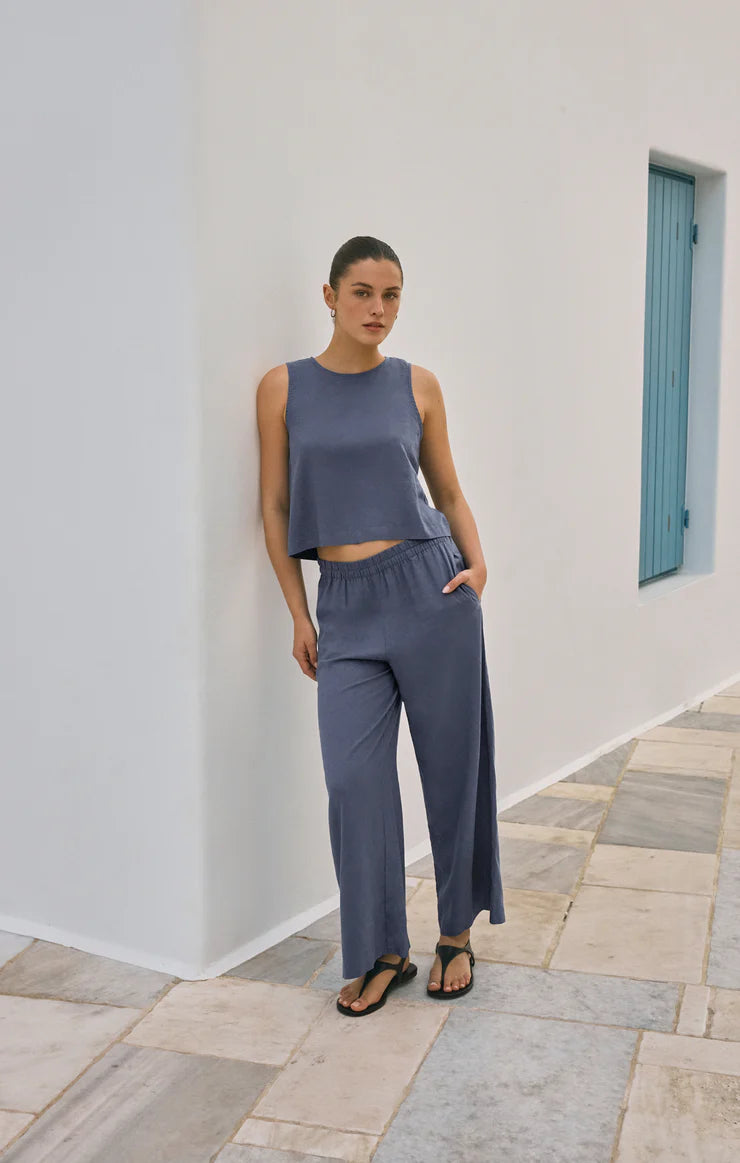Scout Linen Pant - Vintage Indigo