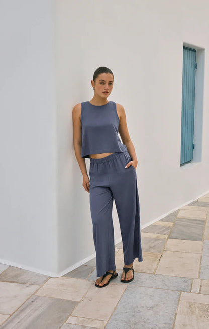 Scout Linen Pant - Vintage Indigo