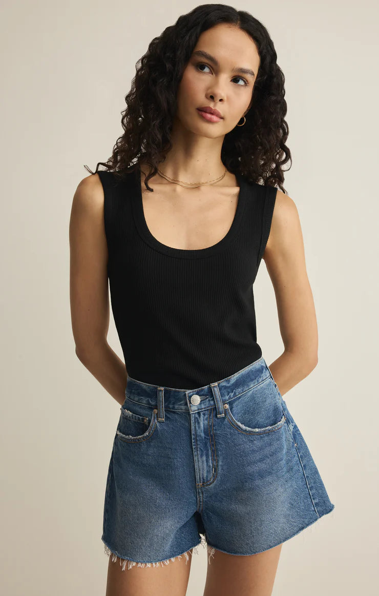 Alex Hi Rise Denim Short - Pismo