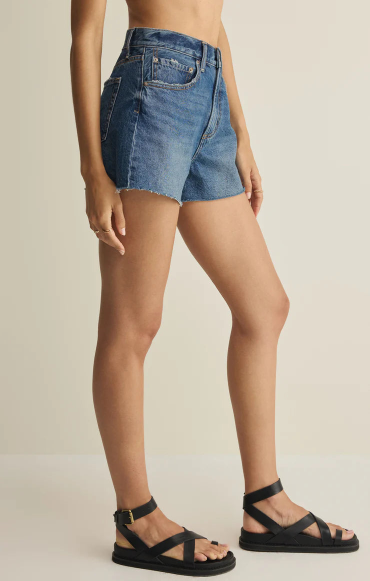 Alex Hi Rise Denim Short - Pismo