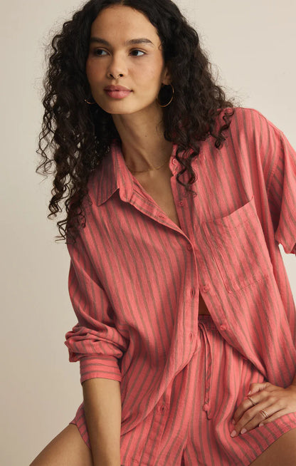 The Perfect Striped Linen Short - Gelato