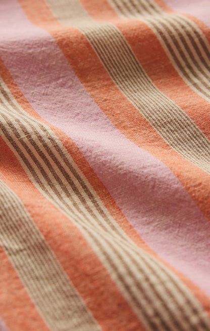 The Perfect Linen Striped Short - Tiger Lily