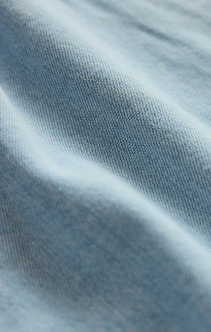 Sun Seeker Denim Cropped Tank - Coastal Water