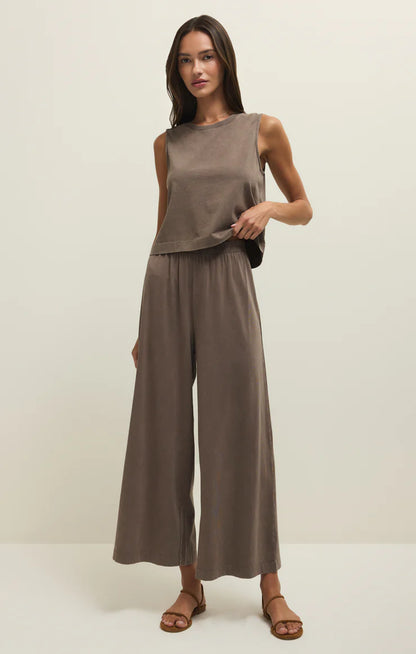 Sloane Cotton Jersey Tank - Perfectly Taupe