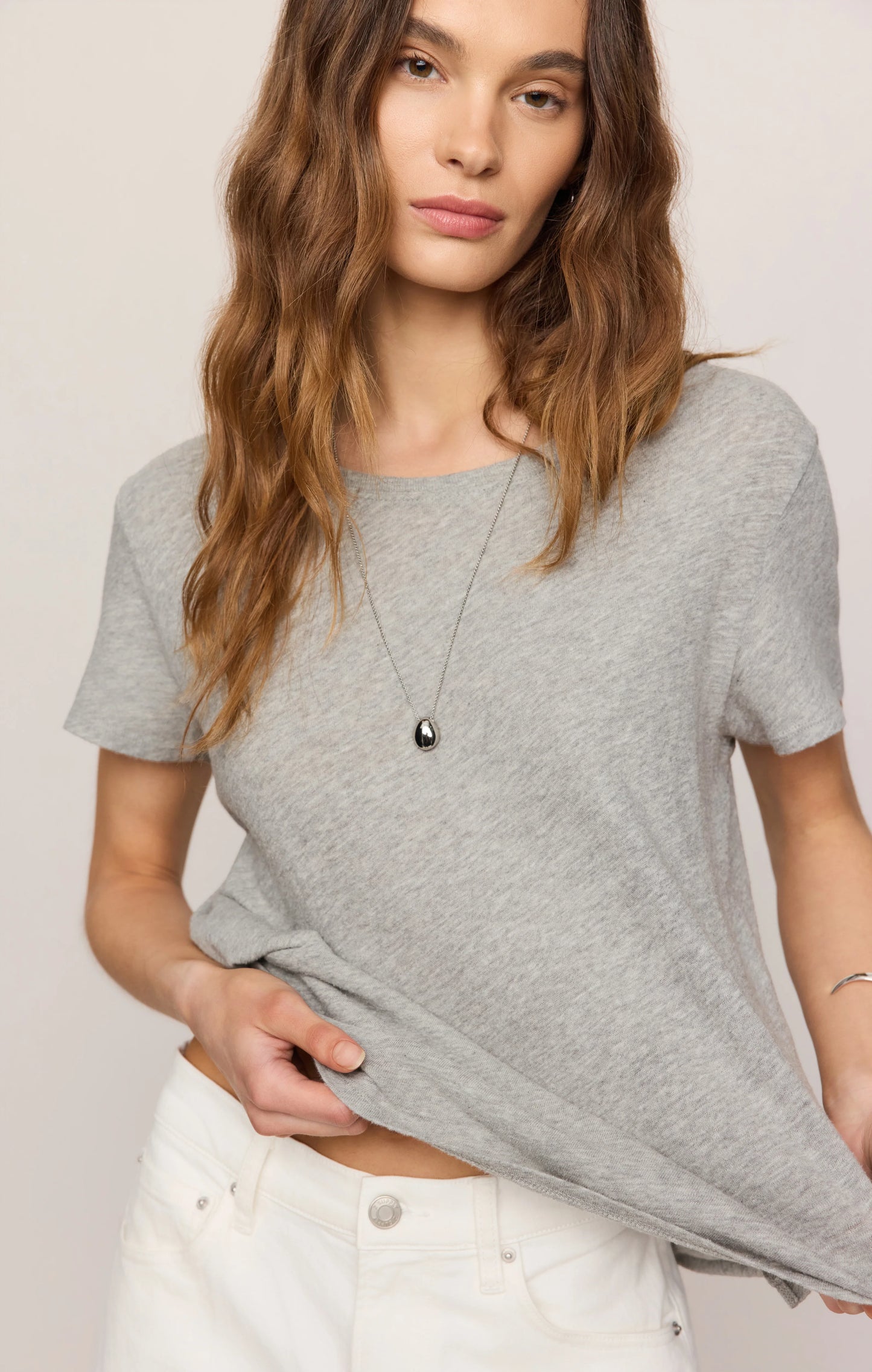 Foundation Slub Tee - Classic Heather Grey